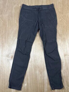 James Perse Mixed Media Drawstring Pant Joggers Size 0 Black XS